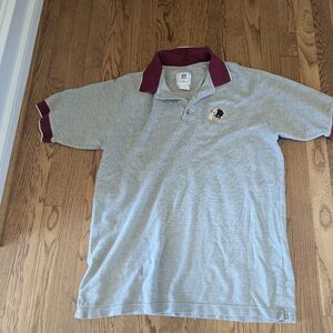 Vintage NFL Redskins Men's Large Embroidered Cotton Polo Shirt Football Retro